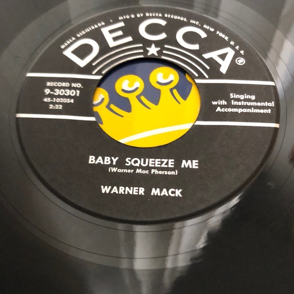 Warner Mack Is It Wrong For Loving You Vinyl 45 Record '57 - Picture 1 of 4